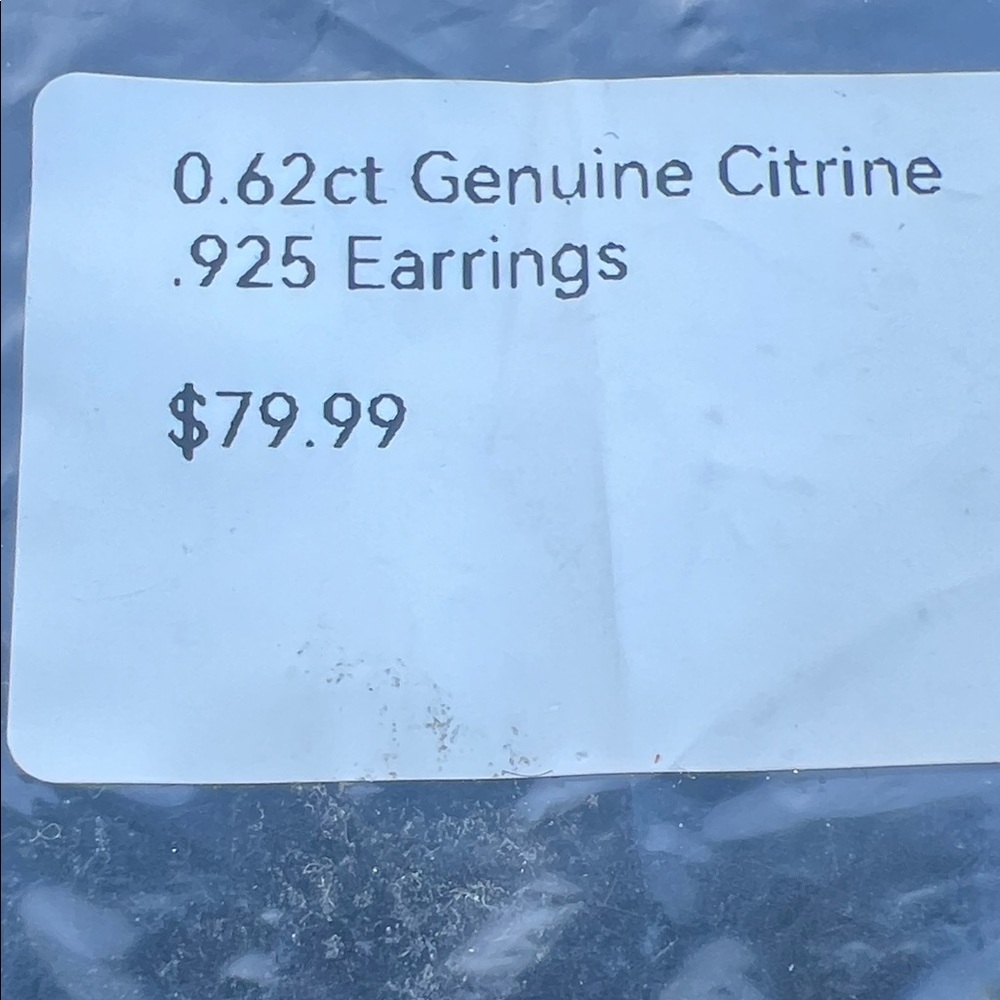 0.62ct Genuine Citrine Earrings  | SS 925 Earrings